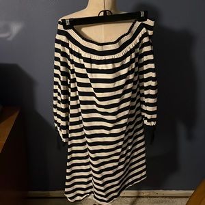 JCREW Striped off the shoulder mini